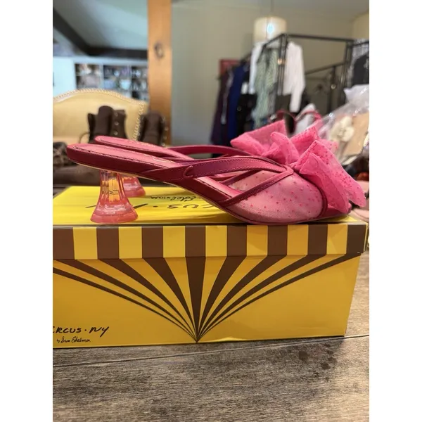 Circus NY by Sam Edelman Women's Natalina Heeled Sandal Magenta Size 7 Bow - Image 4