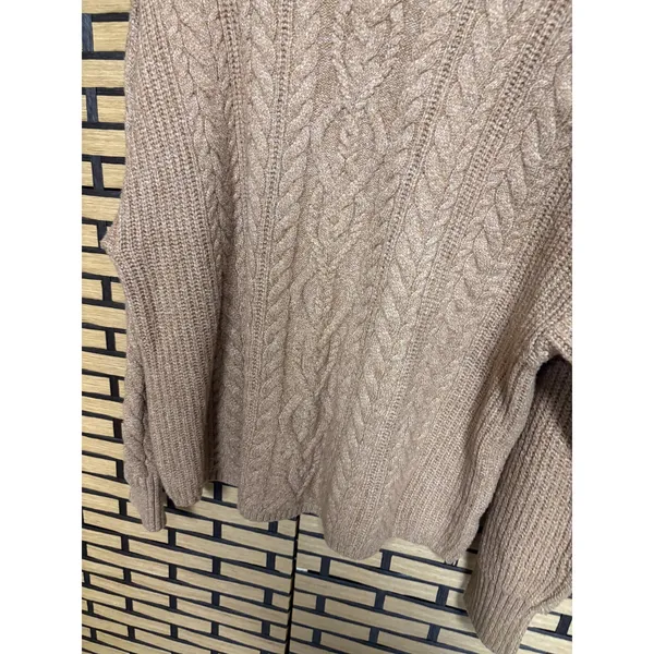 Old Navy Brown Mock Neck Tunic Length Sweater‎ Size XL - Image 4