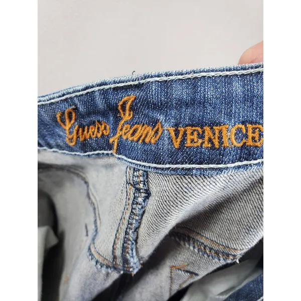 Guess Jeans Venice Bootcut Jeans Womens 29 Blue‎ Mid Rise Stretch Q64BW040 - Image 3