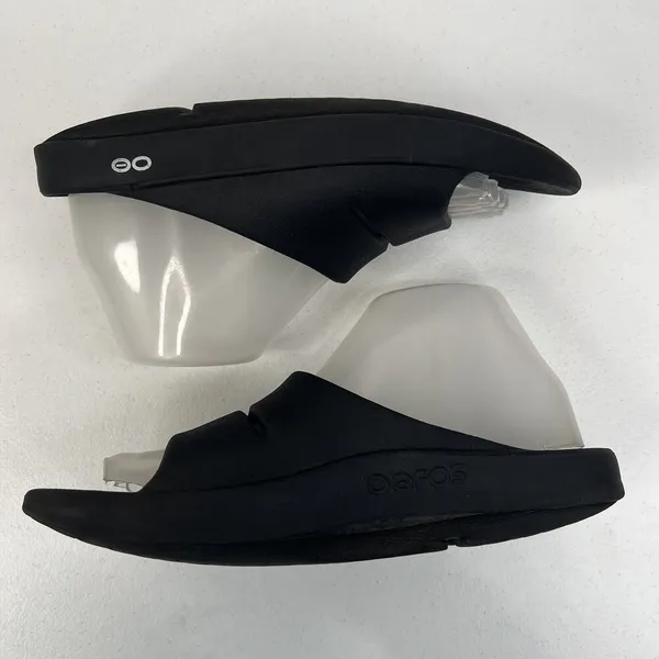 Oofos OOahh Black Unisex EU 39 Men 6 Women 8 Recovery Comfort Lightweight Slides - Image 3