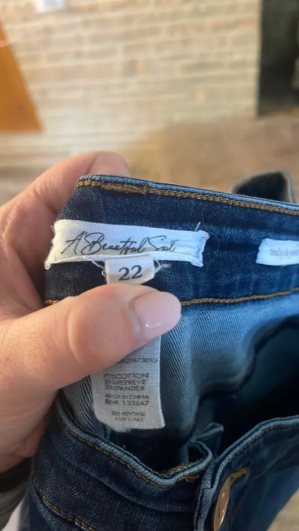 Arula Denim Shorts Blue Size 22W - Image 3