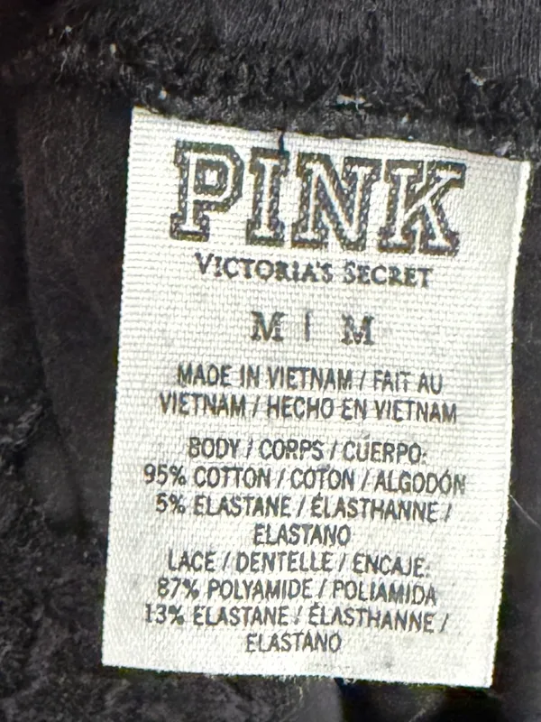 PINK Victoria's Secret Black Leggings - Image 4