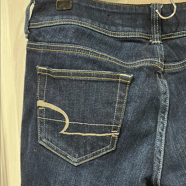 American Eagle Outfitters Flare Blue Denim Jeans - Image 6