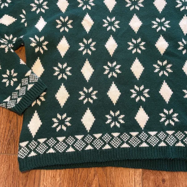 VTG‎ 90s Sweetbriar USA Snowflake Ugly Christmas Knit Sweater Womens Large Bell - Image 11