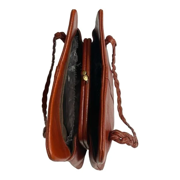 Vintage Jane Shilton Brown Leather Handbag, England, 1970's - Image 6