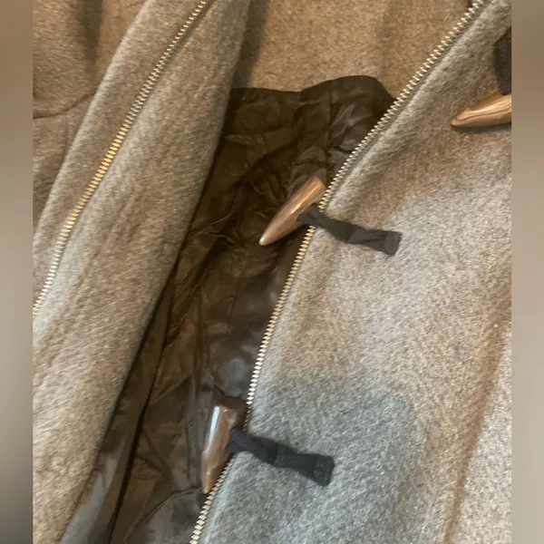 Banana Republic Wool Coat Ladies Sz Small Grey 2010 - Image 9