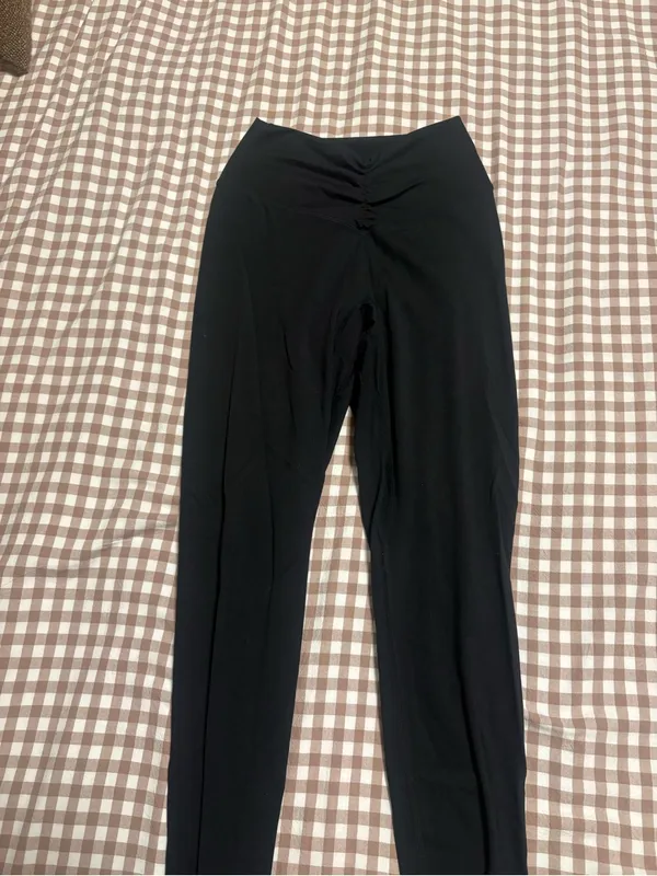 Aoxjox Workout Illusion Ruched Leggings 26" - Image 2