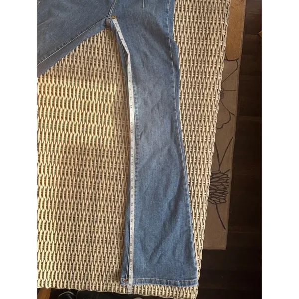 We The Free Free People Jayde Flare Jeans Size 25 Boho Retro High Rise layered - Image 8