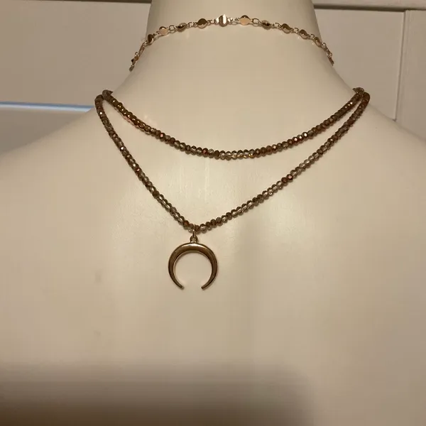 Pomina Three tier Necklace Gold - Image 5