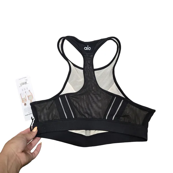 Alo Half Moon Sport Bra in Black Size:‎ M - Image 5