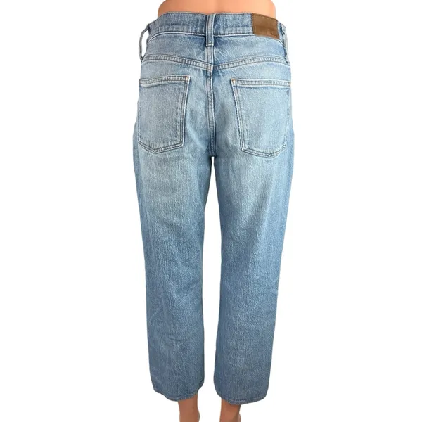 Madewell Women's Blue High Rise Straight Leg Relaxed Stretch Denim Jeans Size 24 - Image 3