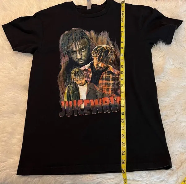 Next Level Apparel Juice Wrld T Shirt Black Short Sleeve Size Small 100% Cotton - Image 7