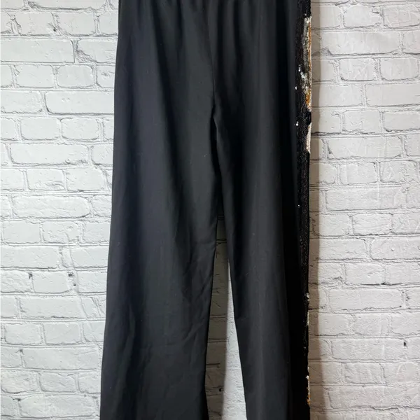 Milly Black Sequin women’s pants size medium - Image 12
