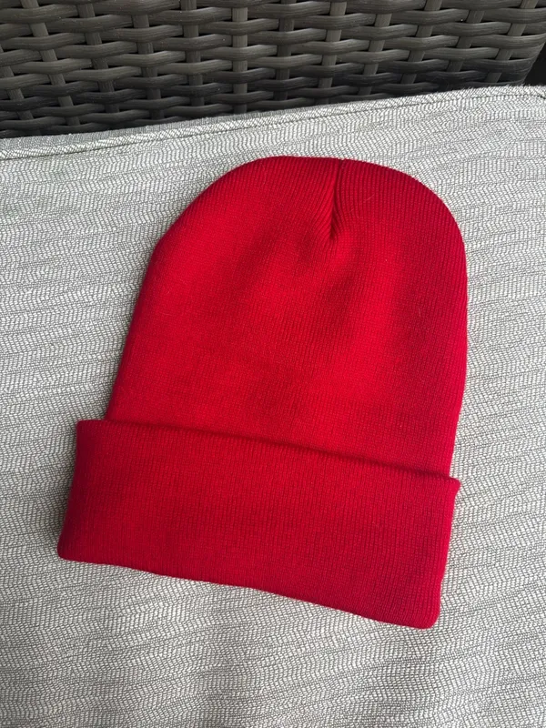 “Go Taylor’s Boyfriend” Taylor Swift Travis Kelce Chiefs cuffed red beanie hat - Image 4
