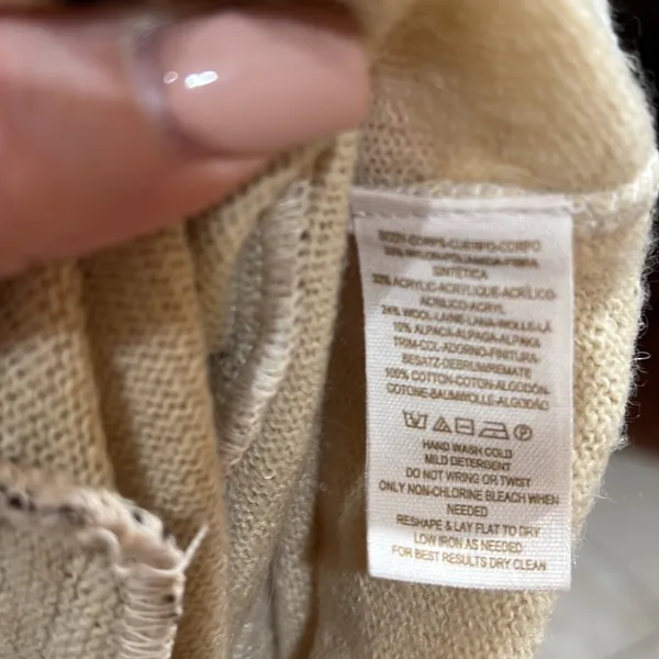 Free people cream button cardigan - Image 7