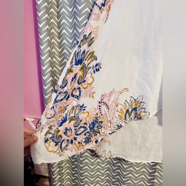 Free People | Marsha Printed Lace-Neck Dress, size S - Image 6