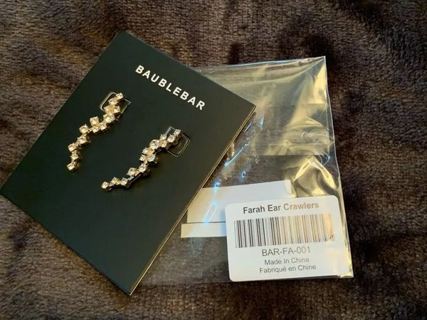 Bauble Bar rhinestone ear crawler NWT - Image 3