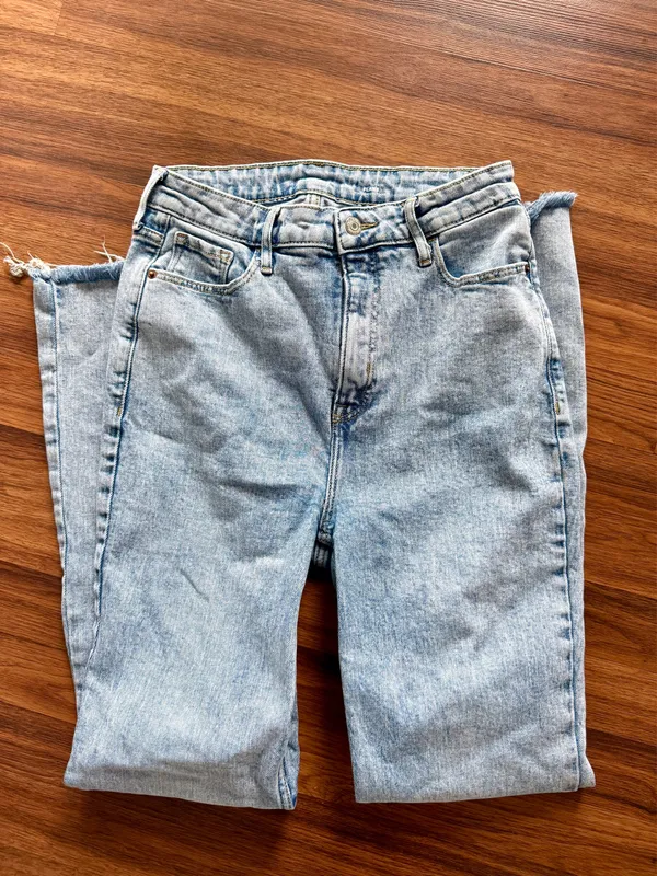 Light Wash Flare Old Navy Jeans High-Waisted - Image 5