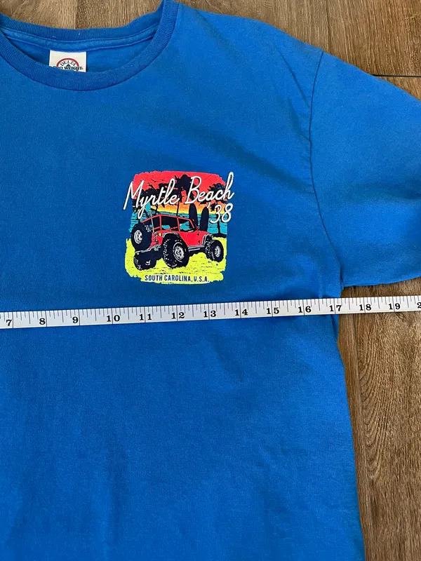 Delta Apparel Myrtle Beach ‘38 South Carolina T-shirt Crewneck Unisex Sz Medium - Image 8