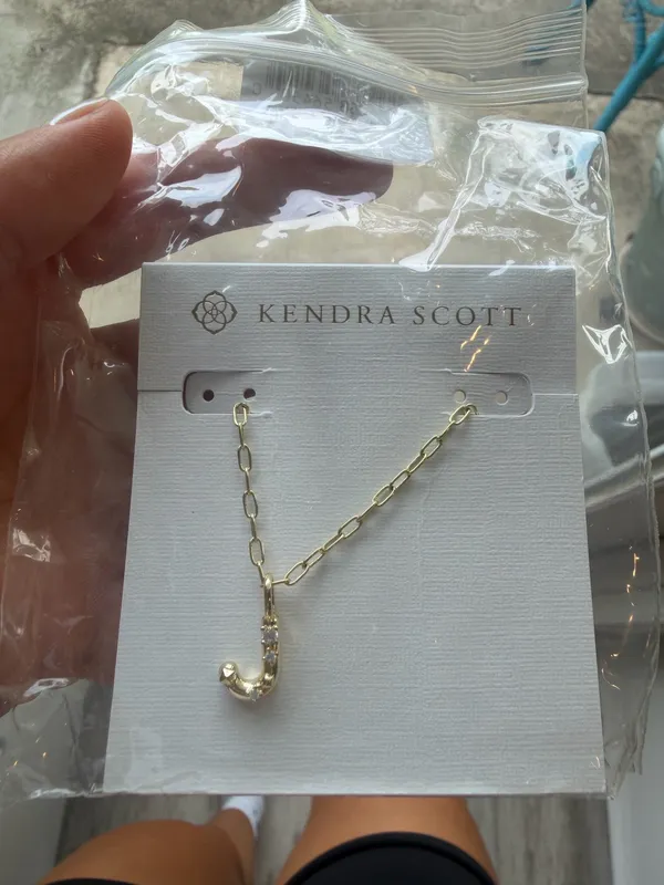 Kendra Scott Necklace “J” - Image 2