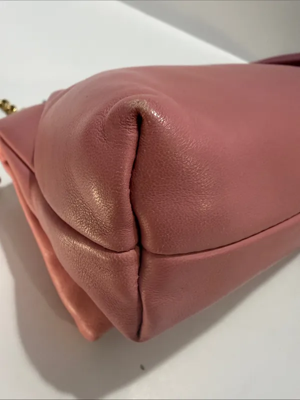 Dolce & Gabbana Nappa Piuma Rosa Lambskin Mini Baguette Bag - Image 6