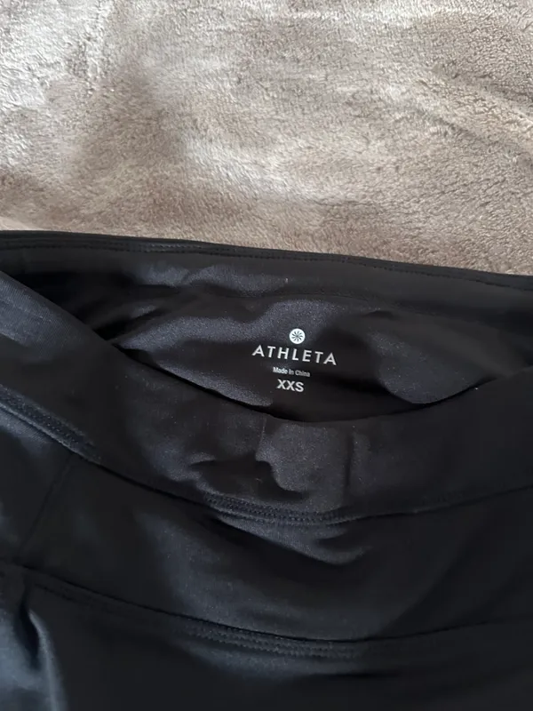 Athleta black tennis mini skirt with built in shorts. - Image 2