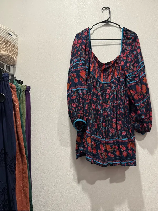 Free People Endless Afternoon Floral Mini Dress XL NWOT - Image 2