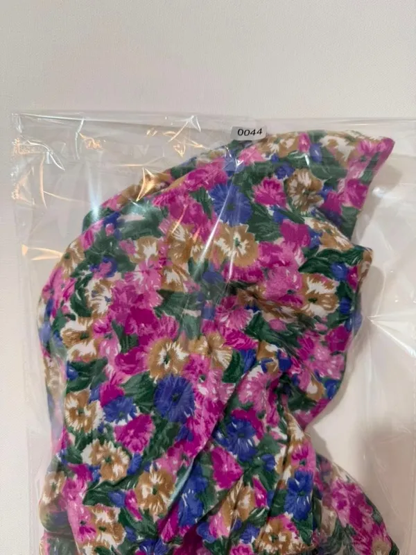 Boho Romantic Picnic Cute Ditsy Floral Puff Sleeve Milkmaid Crop Top Blouse - Image 7
