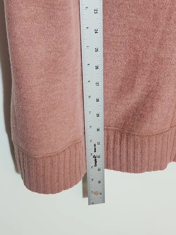 Lulus Autumn Daze Mauve Pink Cowl Neck Mini Sweater Dress Size Medium - Image 6