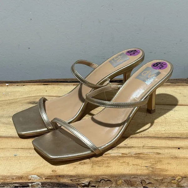 Dolce Vita Light‎ Gold Strappy Heel Sandals Sz 8.5 A55 - Image 2