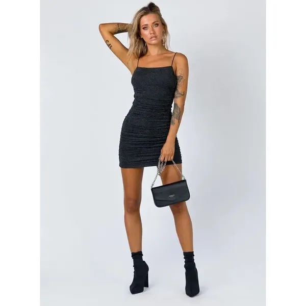 ✨Princess Polly Reeva Mini Sz 6 Dress Black✨ - Image 4