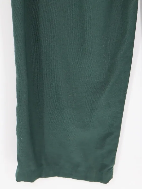 Madewell Drapey Pleated Wide-Leg Pants Women’s 2 Dark Green High Rise Preppy - Image 11