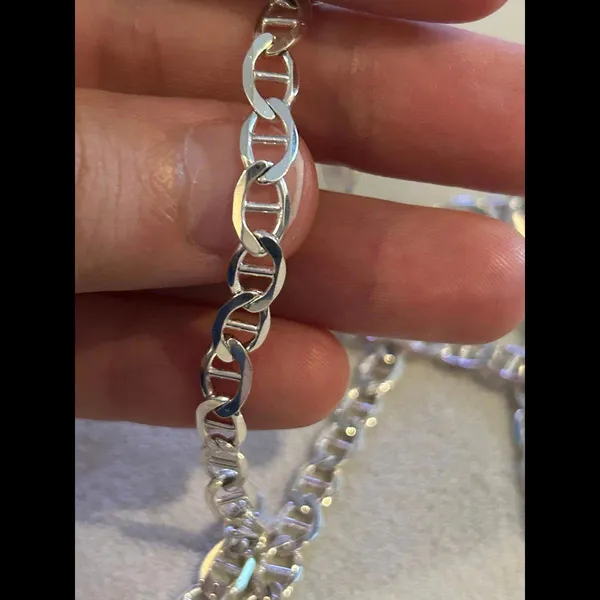 Necklace 925 sterling silver chain 15.51g lot d5 - Image 4
