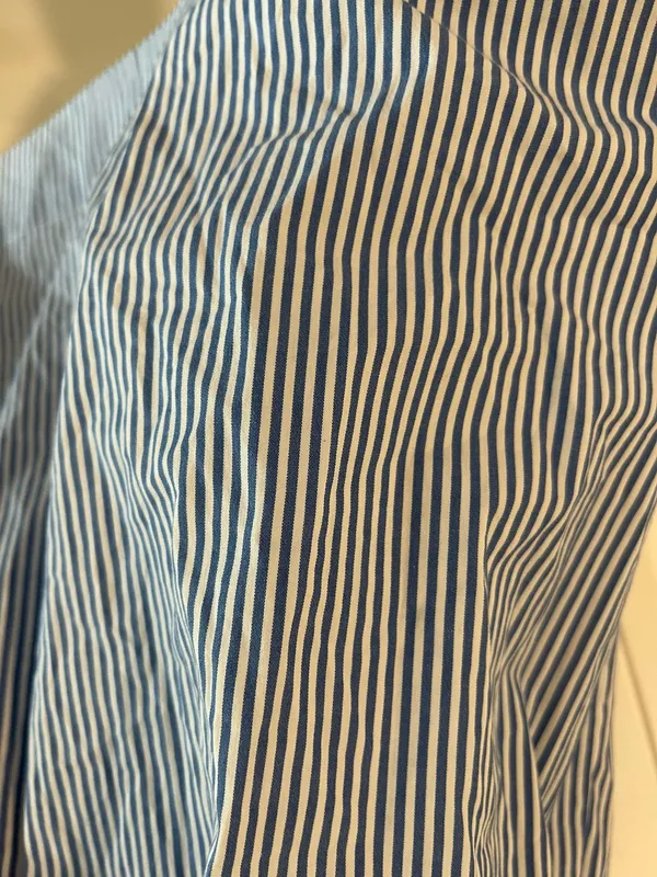 Trina Turk Off Shoulder Striped Dress - Image 4