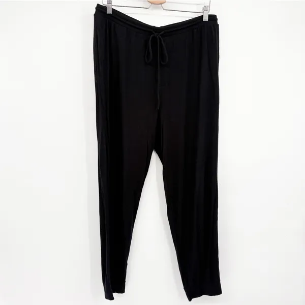 Eberjey Womens Gisele Tencel Modal Everyday Straight Leg‎ Lounge Pants Black L - Image 3