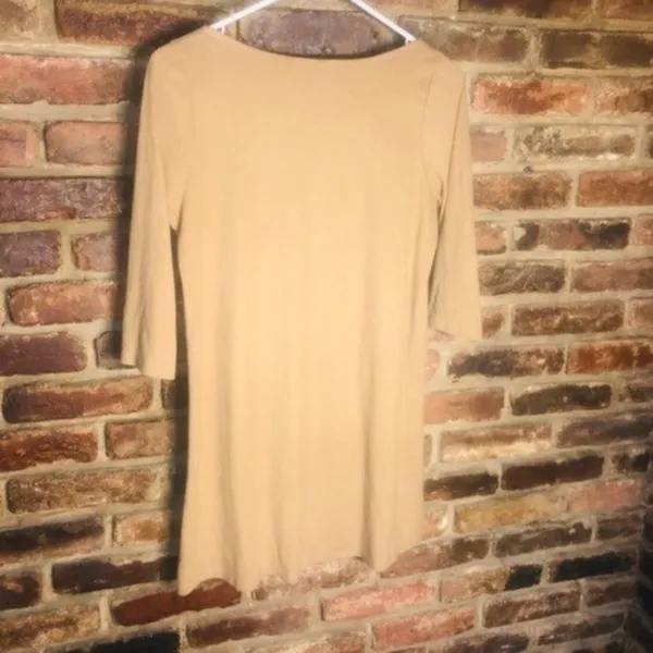 Cherish Brown Velour Eyelet Mini Dress Women's Size Small - Image 4