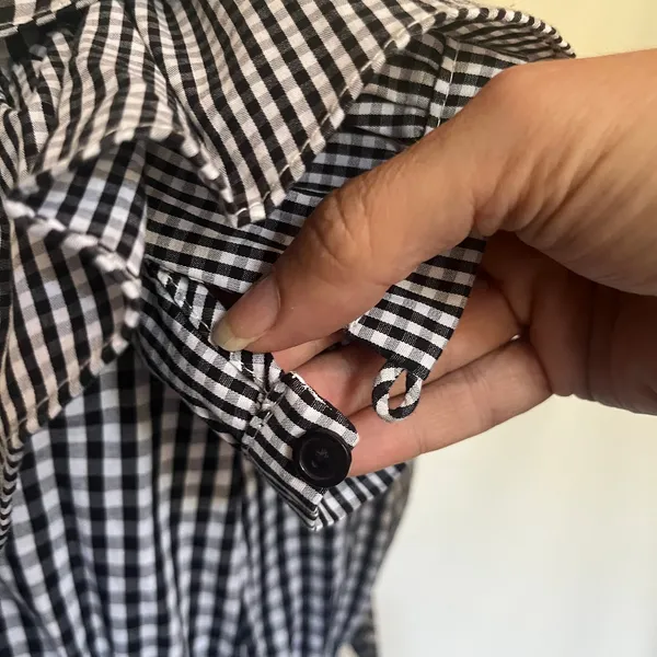 Her Entire Name Says Grace Gingham Dress Sz S Ruffle Cottage Coquette Prairie - Image 14