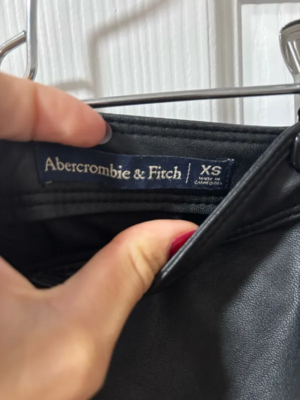 Abercrombie Faux Leather Mini Skirt - Image 2