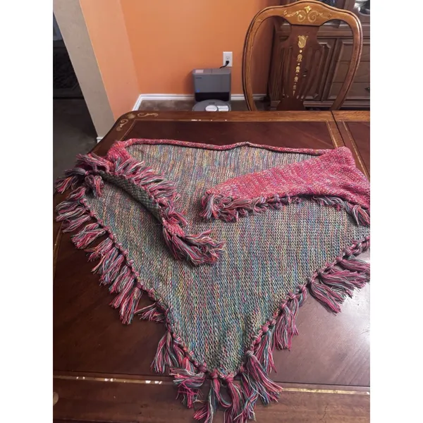 Unbranded Women's Poncho Sweater/ Cape Fringed - Image 3