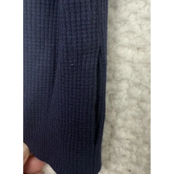 Free‎ People FP Movement Sweater Womens XS Striped Thermal Cropped Thumbholes - Image 6