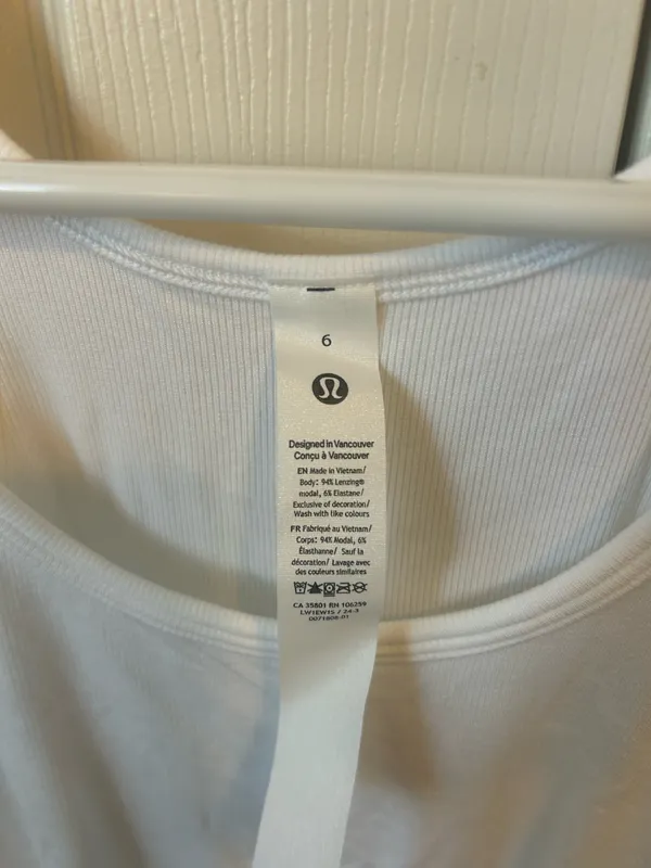lululemon white tank - Image 6