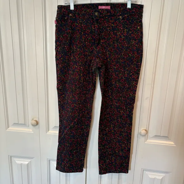 Woman Within Floral Denim Jacket And Jeans Set Size 12W/16W‎ - Image 5