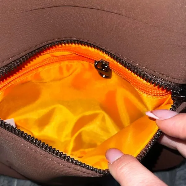 Serra Neoprene Convertible Bag in brown.‎ - Image 4