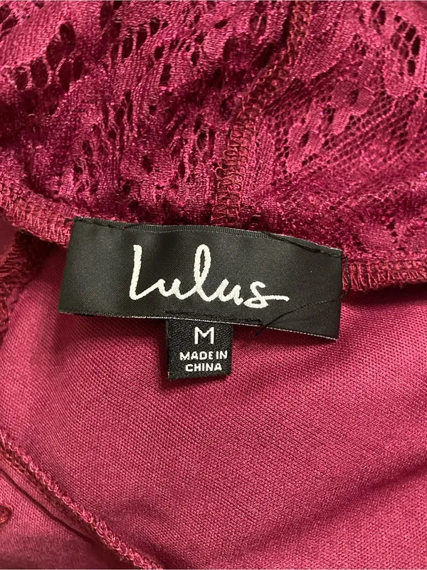 Lulu's Magenta Lace Halter Midi Dress - Image 10