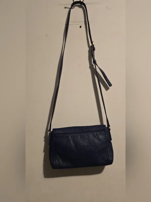 kate spade navy pebbled leather zipper wallet with gold hardware - Image 2
