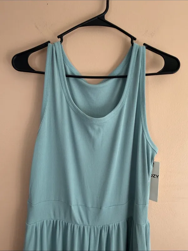 Sleeveless Light Blue Wide - Image 3