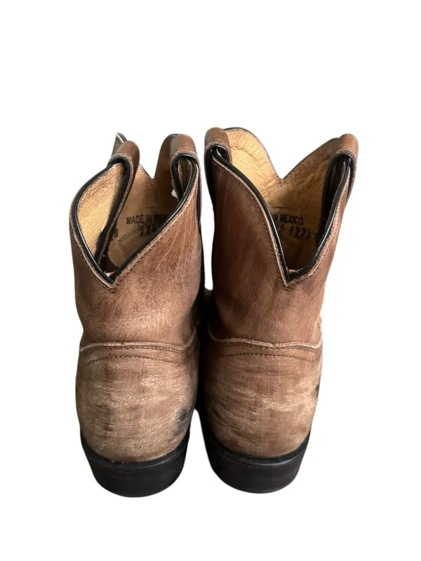 Frye Women’s Billy Tan Leather Short Western Boot 8 - Image 4