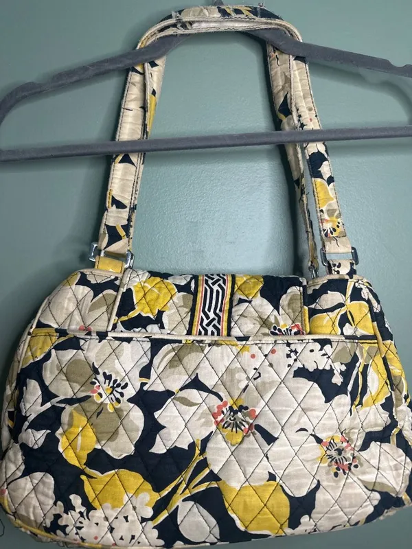 Vera Bradley Y2K Floral Quilted Tote Purse Cotton Bag boho cottagecore Retro - Image 3
