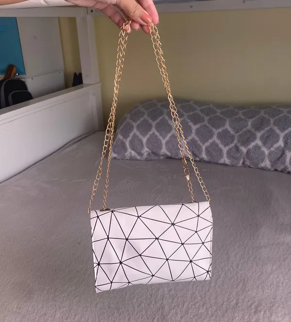 Y2k White Shoulder Bag - Image 5