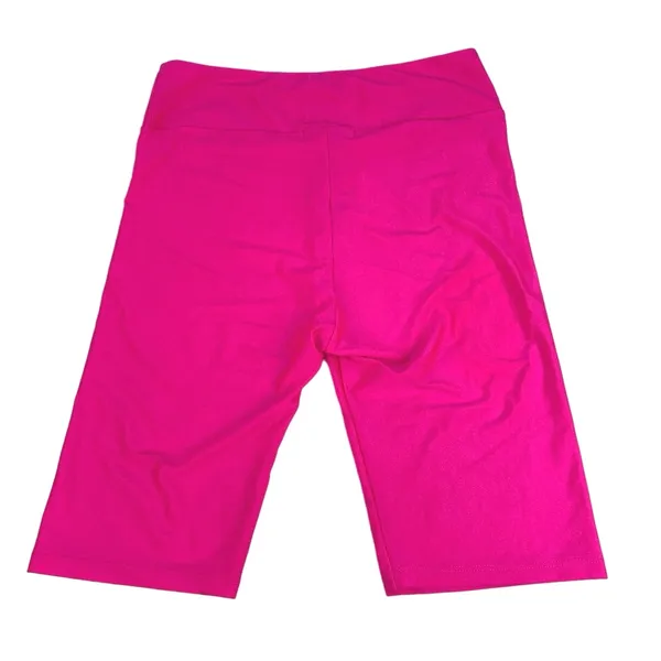 Roma Concept Neon Pink Pull On Elastic Yoga Athletic Legging Biker Shorts Size S - Image 2